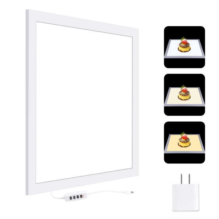 PULUZ 1000LM LED Acrylic No Polar Dimming Shadowless Light Pad with Switch for 40cm Photo Studio Box(US Plug) - by PULUZ | Online Shopping UK | buy2fix