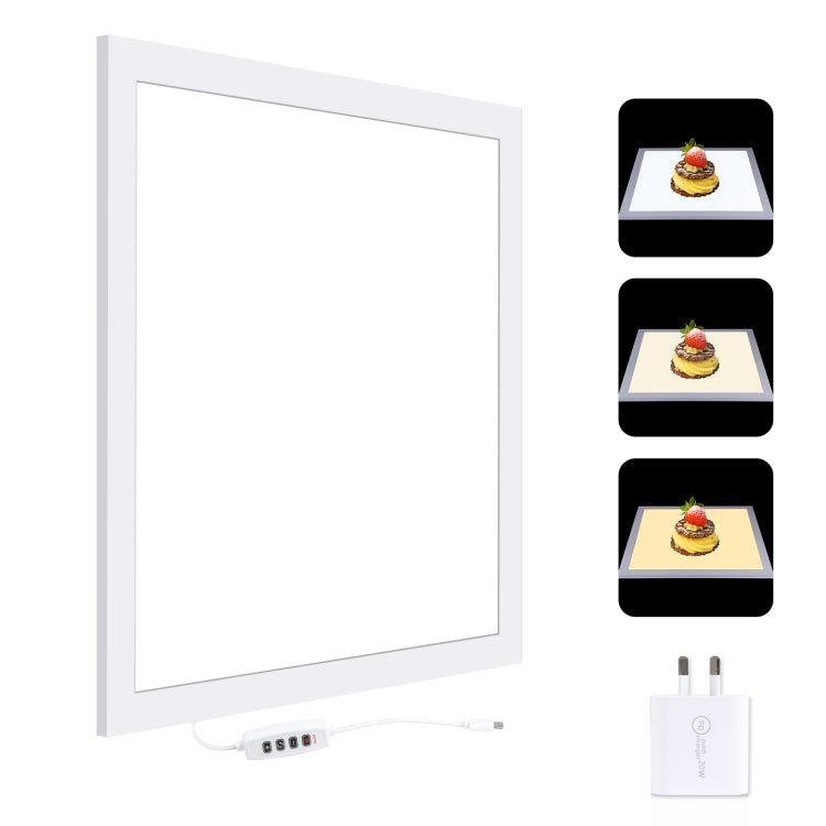 PULUZ 1000LM LED Acrylic No Polar Dimming Shadowless Light Pad with Switch for 40cm Photo Studio Box(AU Plug) - by PULUZ | Online Shopping UK | buy2fix