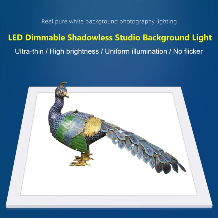 PULUZ 1000LM LED Acrylic No Polar Dimming Shadowless Light Pad with Switch for 40cm Photo Studio Box(US Plug) - by PULUZ | Online Shopping UK | buy2fix