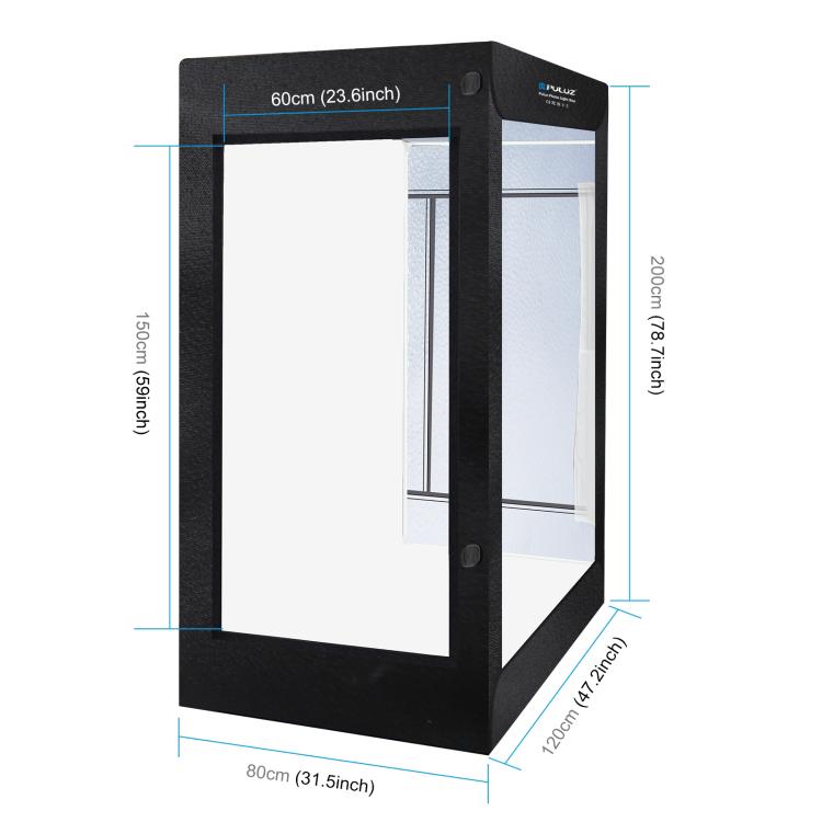 PULUZ 2m 240W 5500K Photo Light Studio Box Kit for Clothes / Adult Model Portrait(EU Plug) - by PULUZ | Online Shopping UK | buy2fix