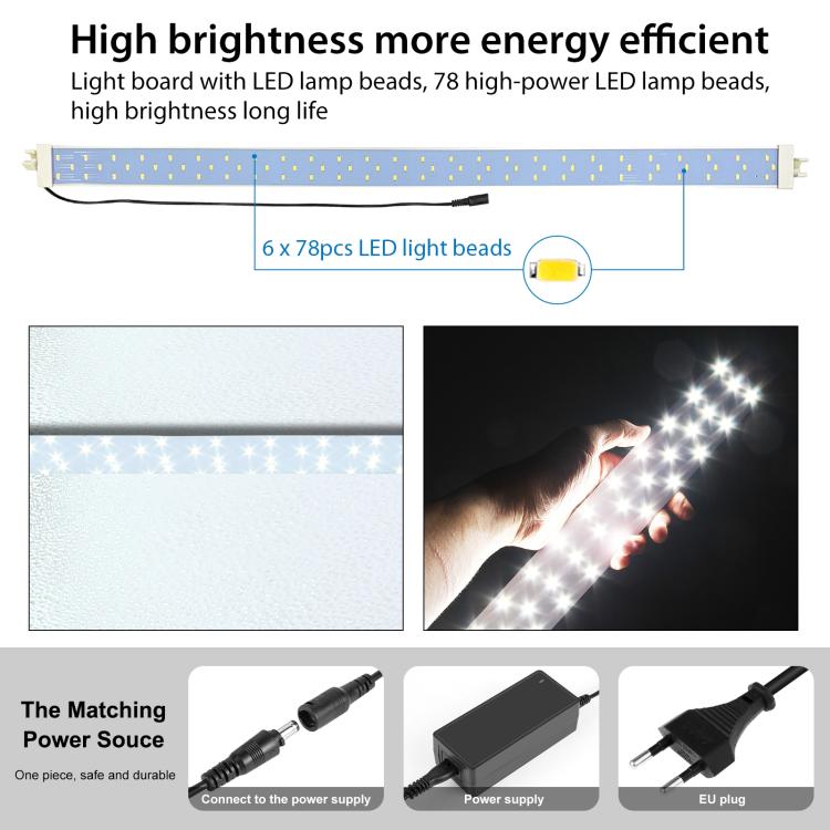 PULUZ 2m 240W 5500K Photo Light Studio Box Kit for Clothes / Adult Model Portrait(EU Plug) - by PULUZ | Online Shopping UK | buy2fix