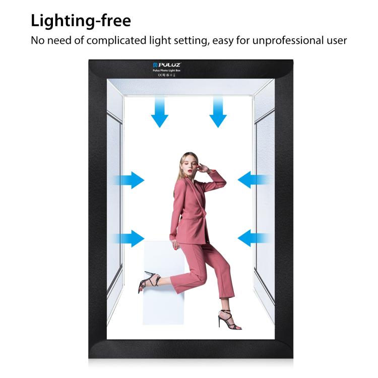 PULUZ 2m 240W 5500K Photo Light Studio Box Kit for Clothes / Adult Model Portrait(UK Plug) - by PULUZ | Online Shopping UK | buy2fix