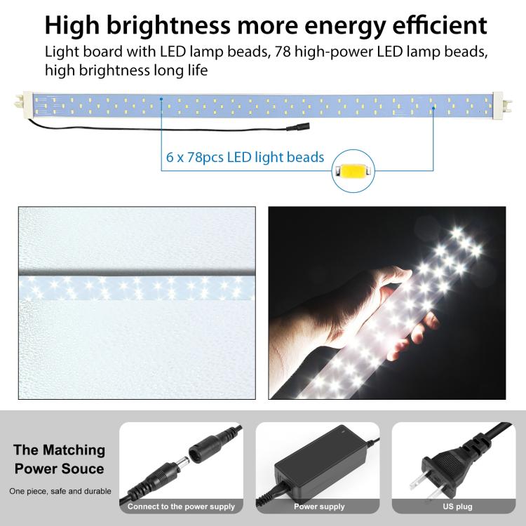 PULUZ 2m 240W 5500K Photo Light Studio Box Kit for Clothes / Adult Model Portrait(US Plug) - by PULUZ | Online Shopping UK | buy2fix