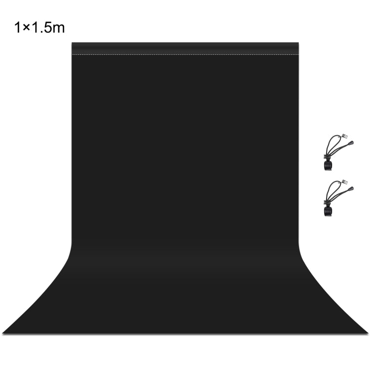 PULUZ 1m x 1.5m Photography Background Photo Studio Background Cloth Backdrop (Black) - Solid Color by PULUZ | Online Shopping UK | buy2fix