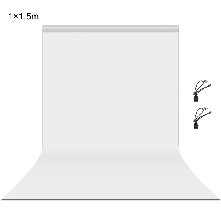 PULUZ 1m x 1.5m Photography Background Photo Studio Background Cloth Backdrop (White) - Solid Color by PULUZ | Online Shopping UK | buy2fix