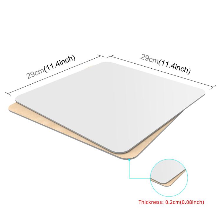 PULUZ 29cm Photography Acrylic Reflective Display Table Background Board(White) - by PULUZ | Online Shopping UK | buy2fix