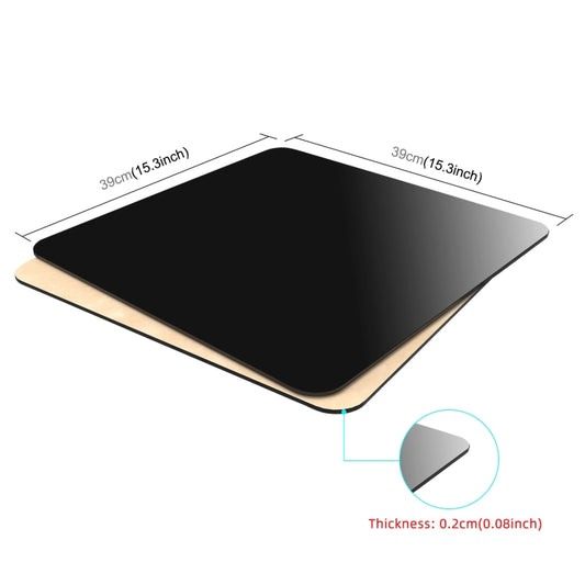 PULUZ 39cm Photography Acrylic Reflective Display Table Background Board(Black) - by PULUZ | Online Shopping UK | buy2fix