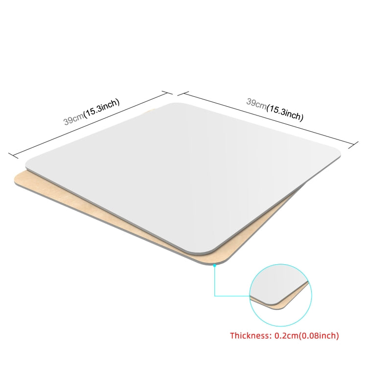 PULUZ 39cm Photography Acrylic Reflective Display Table Background Board(White) - by PULUZ | Online Shopping UK | buy2fix