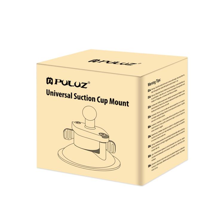 PULUZ 1/4 inch Magic Arm Suction Cup Mount (Black) by PULUZ