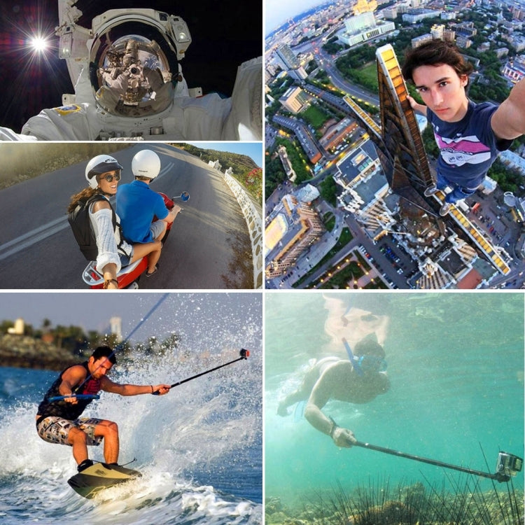 PULUZ Extendable Handheld Selfie Monopod for GoPro, Insta360, DJI and Other Action Cameras, Length: 22.5-80cm by PULUZ