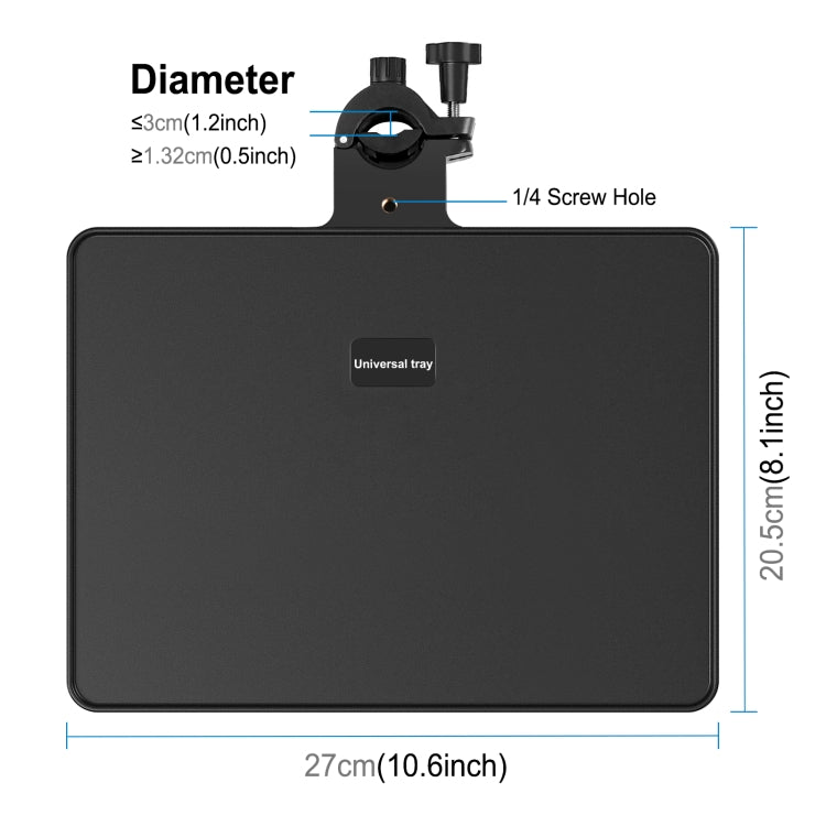 PULUZ Upgrade Version Live Tripod Sound Card Tray, Size: 27 x 20.6cm (Black) - Stand by PULUZ | Online Shopping UK | buy2fix