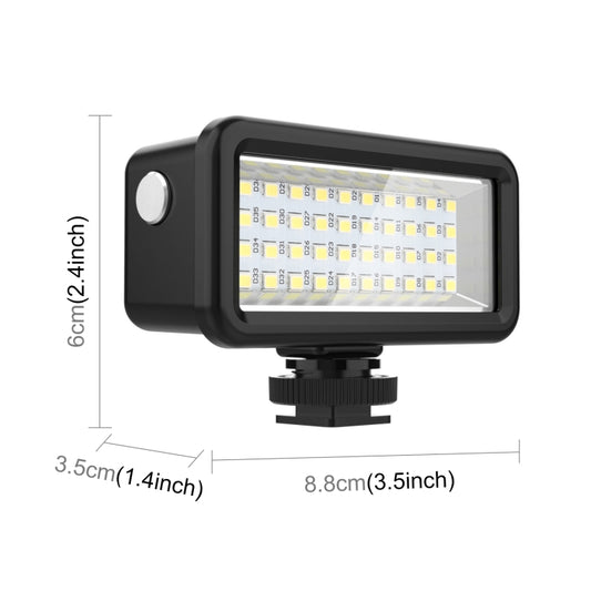 PULUZ 40 LEDs 40m Diving Waterproof Fill Light Camera Video Photo Studio Light (Black) - by PULUZ | Online Shopping UK | buy2fix