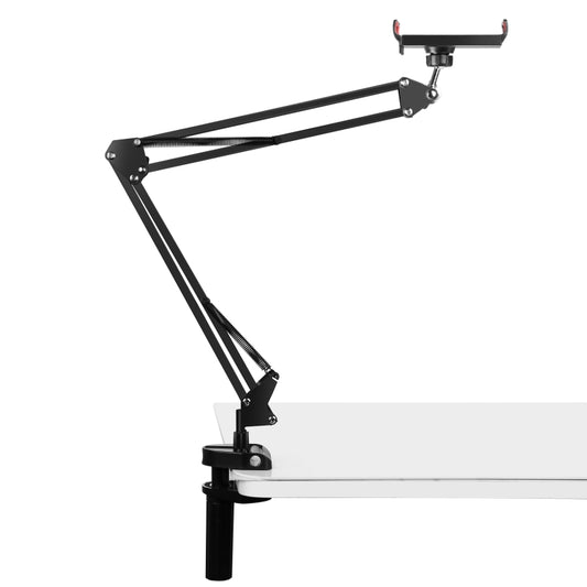 PULUZ Live Broadcast Desktop Articulating Arm Holder with Tablet Clamp (Black) by PULUZ