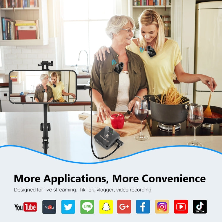 PULUZ 3.5mm TRS Male to 8 Pin Male Live Microphone Audio Adapter Cable for PU3153 / PU3154 (Black) by PULUZ