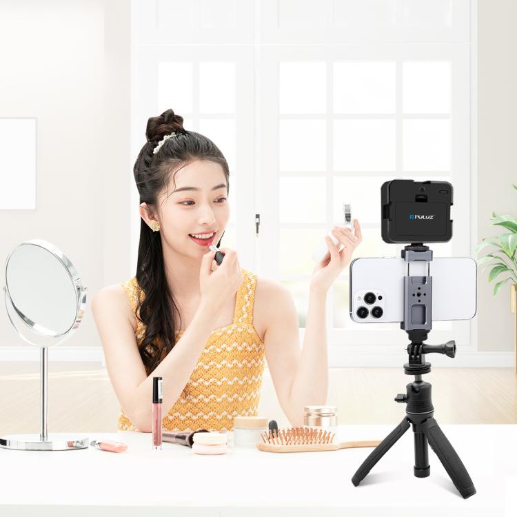 PULUZ 1/4 inch Screw Adjustable ABS Action Camera Tripod Adapter (Black) - Connection Mount by PULUZ | Online Shopping UK | buy2fix