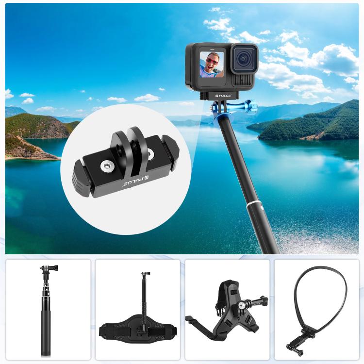 For GoPro HERO13 Black PULUZ Magnetic Quick Release Base Mount (Black) - Connection Mount by PULUZ | Online Shopping UK | buy2fix