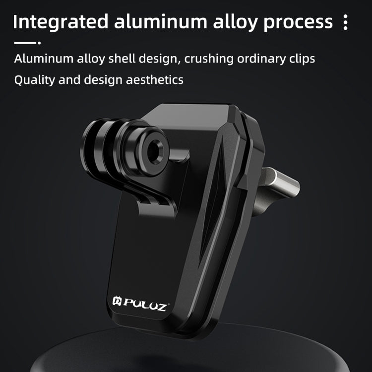 PULUZ Motorcycle Windshield Clip Bracket Camera Mount (Black) - Bicycle Handlebar Mount by PULUZ | Online Shopping UK | buy2fix