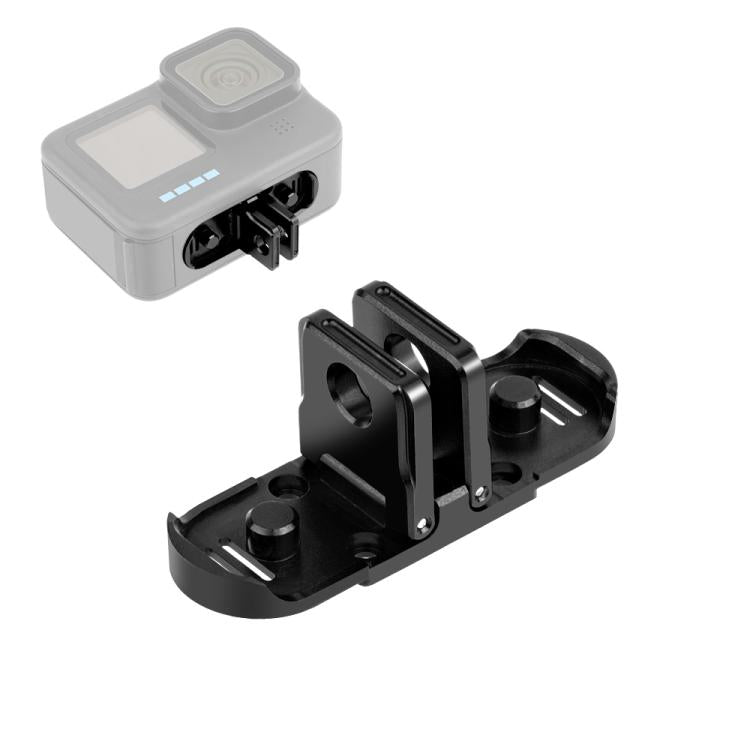 PULUZ Quick Release Magnetic Folding Base Adapter for GoPro HERO12 Black /11 Black /11 Black mini /10 Black /9 Black /8 Black / Max (Black) - Connection Mount by PULUZ | Online Shopping UK | buy2fix