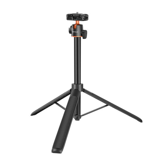 PULUZ 1.4m Phone Selfie Stick Tripod Vlog Live Streaming Holder with Phone Clip (Black) - Holder by PULUZ | Online Shopping UK | buy2fix