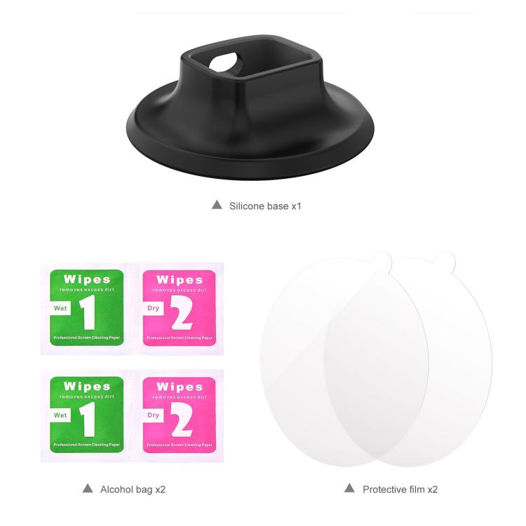 For DJI Osmo Pocket 3 PULUZ Adhesive Type Silicone Dock Desktop Base Bracket (Black) - Mount & Holder by PULUZ | Online Shopping UK | buy2fix