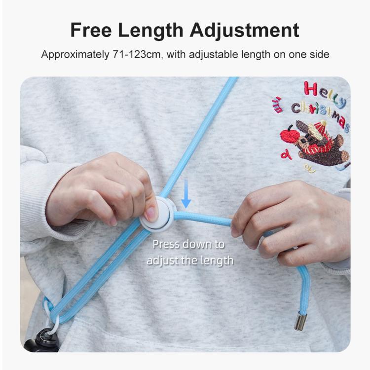 PULUZ Sports Camera Lanyard Long Adjustable Anti-lost Rope for DJI OSMO Pocket 3 / Insta360 X5 (Blue) - by PULUZ | Online Shopping UK | buy2fix