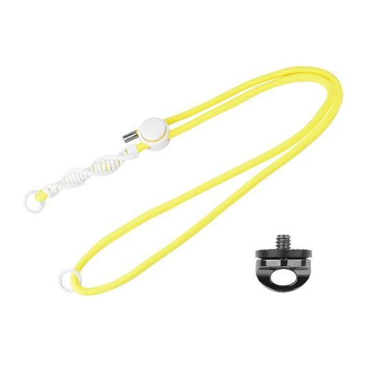 PULUZ Sports Camera Lanyard Long Adjustable Anti-lost Rope for DJI OSMO Pocket 3 / Insta360 X5 (Yellow) - by PULUZ | Online Shopping UK | buy2fix