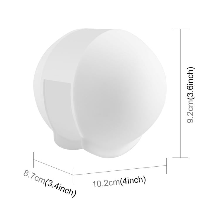 For Insta360 X5 PULUZ Invisible Dive Case Lens Guard Silicone Protective Lens Cap Cover (White) - Len Accessories by PULUZ | Online Shopping UK | buy2fix