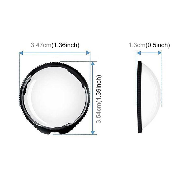 For Insta360 X5 PULUZ Standard Rotation PC Lens Guard Protective Cover (Transparent) - Len Accessories by PULUZ | Online Shopping UK | buy2fix