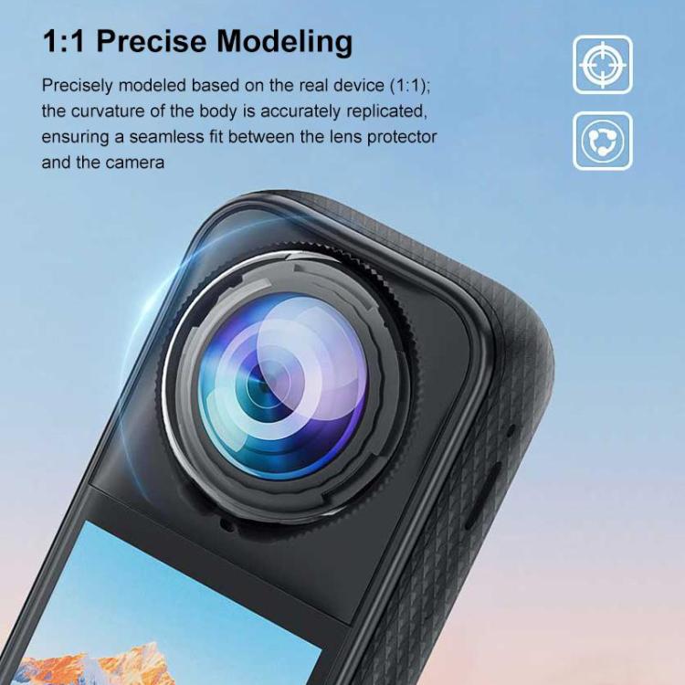 For Insta360 X5 PULUZ Standard Rotation PC Lens Guard Protective Cover (Transparent) - Len Accessories by PULUZ | Online Shopping UK | buy2fix