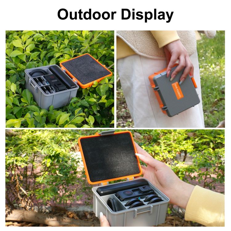 For DJI Osmo Action 5 Pro / 4 / 3 PULUZ Waterproof Hard Carrying Suitcase Outdoor Protective Storage Box (Orange) - Case & Bags by PULUZ | Online Shopping UK | buy2fix