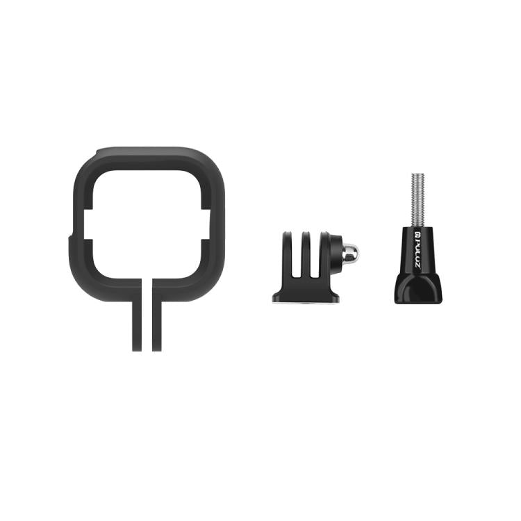For Insta360 GO Ultra PULUZ PC Plastic Frame Adapter Base Mount (Black) - Mount & Holder by PULUZ | Online Shopping UK | buy2fix