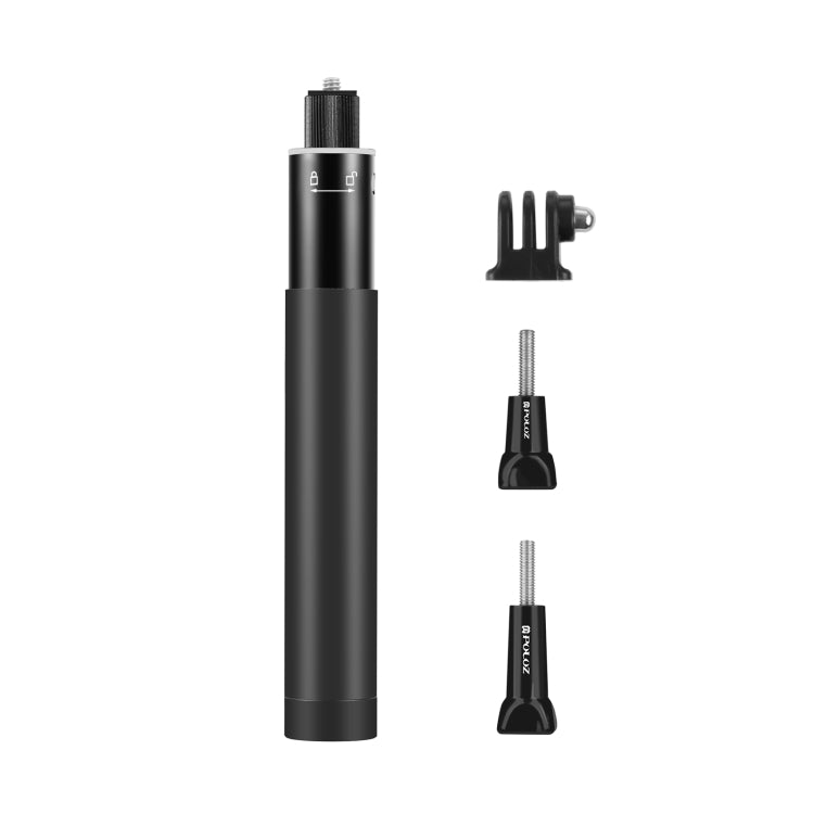 PULUZ 70cm Metal Selfie Stick Monopod with Invisible Adapter Base & Screw for Insta360 One RS / X2 / X3 / DJI Osmo 360 - Self Monopod Grip by PULUZ | Online Shopping UK | buy2fix