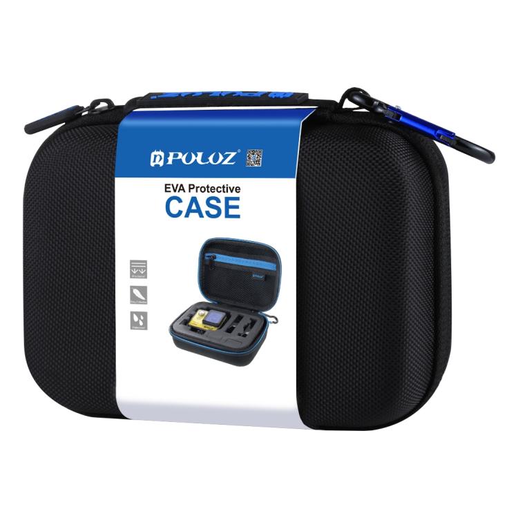 PULUZ Waterproof Carrying and Travel Case for GoPro, DJI Osmo Action and other Sport Cameras Accessories, Small Size: 16cm x 12cm x 7cm(Black) - Carry Cases by PULUZ | Online Shopping UK | buy2fix