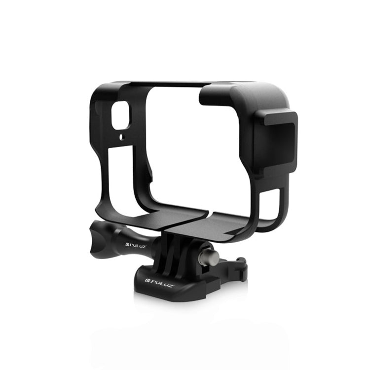 For Insta360 Ace Pro PULUZ Plastic Cage Expansion Adapter Frame with Cold Shoe Base (Black) - Mount & Holder by PULUZ | Online Shopping UK | buy2fix