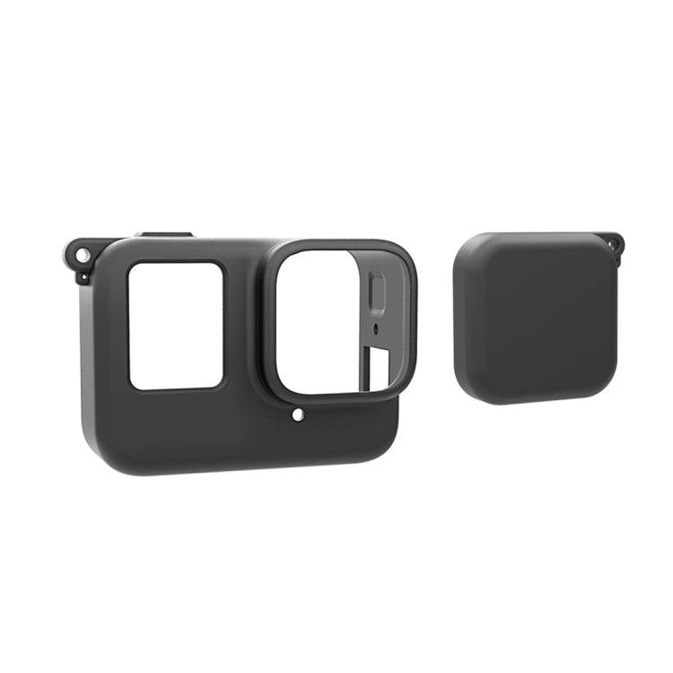 For Insta360 Ace Pro PULUZ Body Silicone Protective Case with Lens Cap (Black) by PULUZ