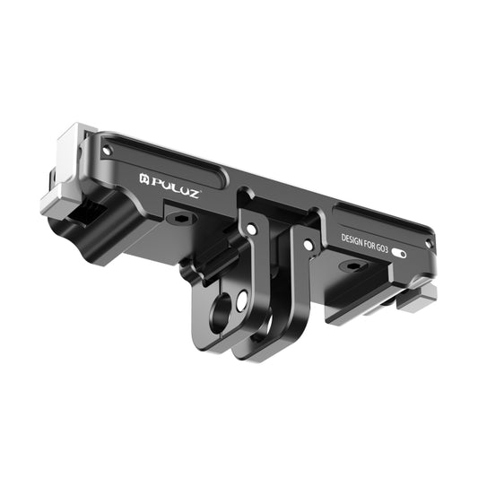 For Insta360 GO3 / GO 3S PULUZ Magnetic Aluminum Alloy Quick Release Base Mount (Black) by PULUZ