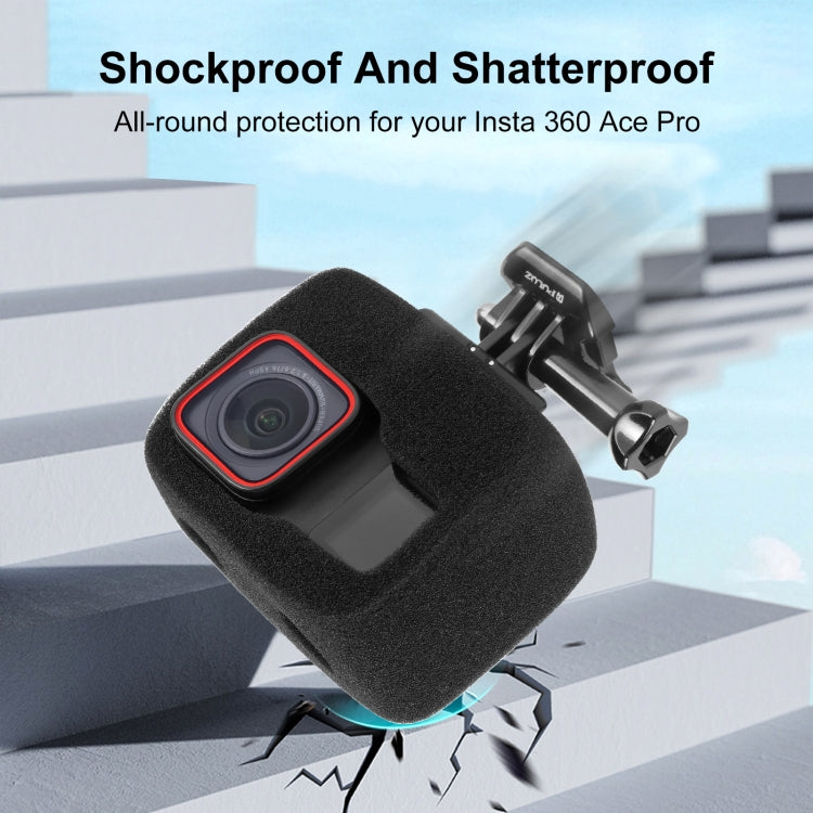 For Insta360 Ace Pro / Ace PULUZ High Density Foam Windshield (Black) - Case & Bags by PULUZ | Online Shopping UK | buy2fix
