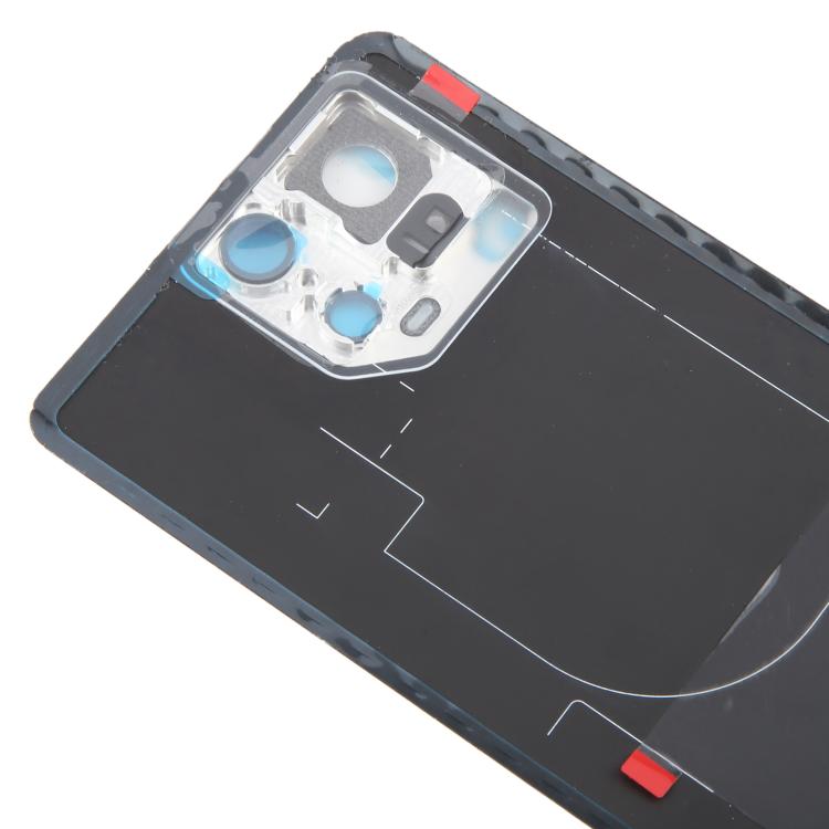 For Asus ROG Phone 9 5G Original Glass Battery Back Cover with Camera Lens Cover(Matte White) - Back Cover by buy2fix | Online Shopping UK | buy2fix