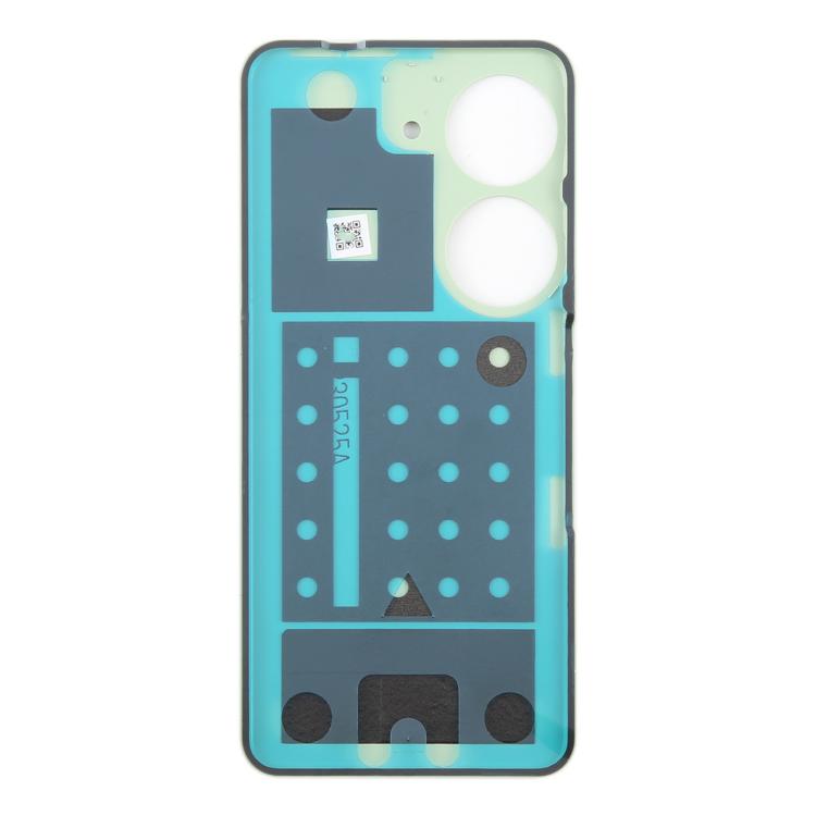 For Asus Zenfone 10 AI2302 Leather Material Battery Back Cover(Green) - Back Cover by buy2fix | Online Shopping UK | buy2fix
