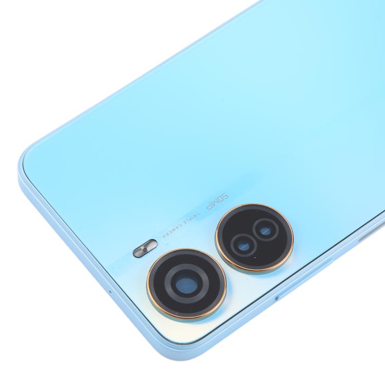 For ZTE Axon 40 Lite Plastic Battery Back Cover with Middle Frame / Camera Lens Cover(Blue) - For ZTE by buy2fix | Online Shopping UK | buy2fix