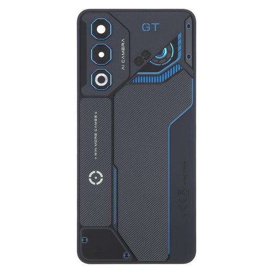 For ZTE nubia Neo 3 GT Glass Battery Back Cover with Camera Lens Cover(Gray) - For ZTE by buy2fix | Online Shopping UK | buy2fix