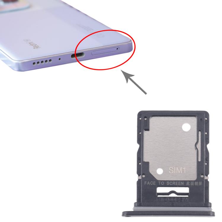For Xiaomi Redmi Note 14 5G 10pcs Original SIM + SIM / Micro SD Card Tray (Black) - Card Tray by buy2fix | Online Shopping UK | buy2fix