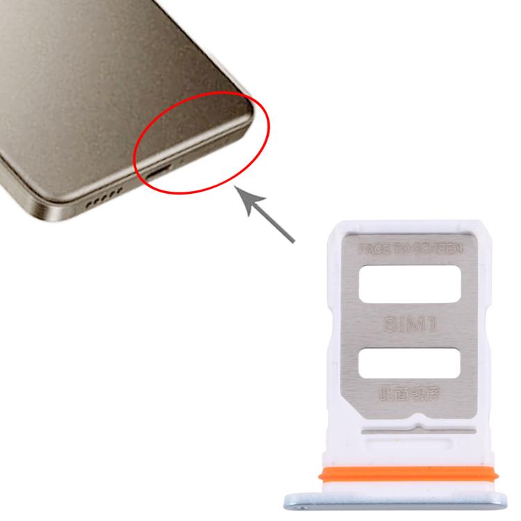 For Xiaomi Redmi Turbo 4 10pcs Original SIM Card Tray + SIM Card Tray (Blue) - Card Tray by buy2fix | Online Shopping UK | buy2fix