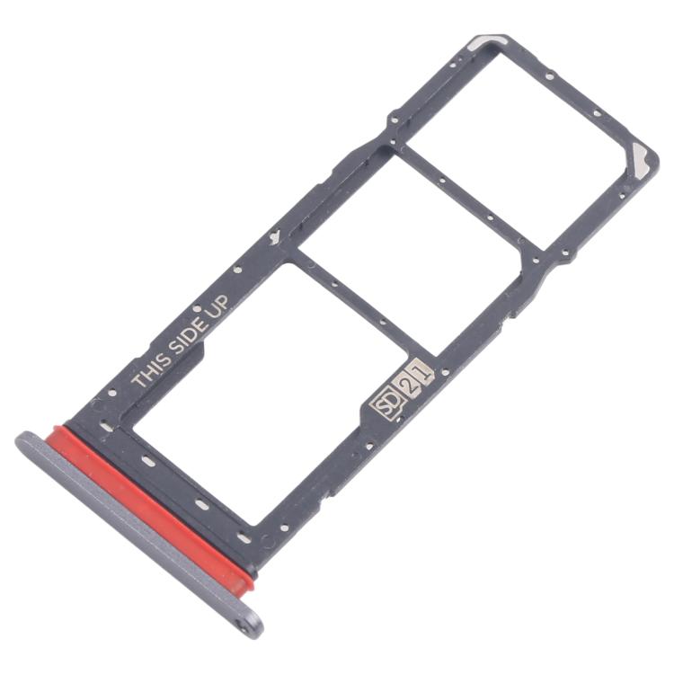 For Motorola Moto E40 10pcs Original SIM Card Tray + SIM Card Tray + Micro SD Card Tray (Grey) - Card Socket by buy2fix | Online Shopping UK | buy2fix