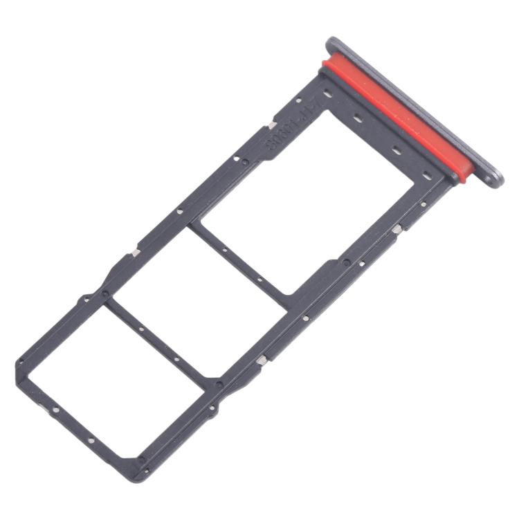 For Motorola Moto E40 10pcs Original SIM Card Tray + SIM Card Tray + Micro SD Card Tray (Grey) - Card Socket by buy2fix | Online Shopping UK | buy2fix