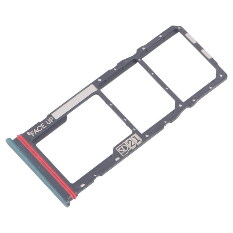 For Motorola Moto G04 10pcs Original SIM Card Tray + SIM Card Tray + Micro SD Card Tray (Green) - Card Socket by buy2fix | Online Shopping UK | buy2fix