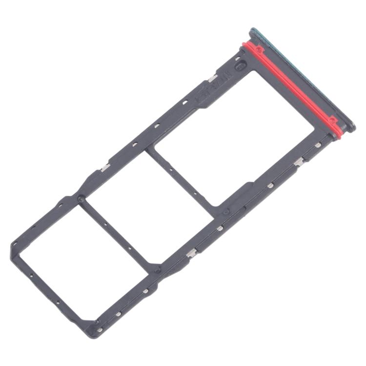For Motorola Moto G04 10pcs Original SIM Card Tray + SIM Card Tray + Micro SD Card Tray (Green) - Card Socket by buy2fix | Online Shopping UK | buy2fix