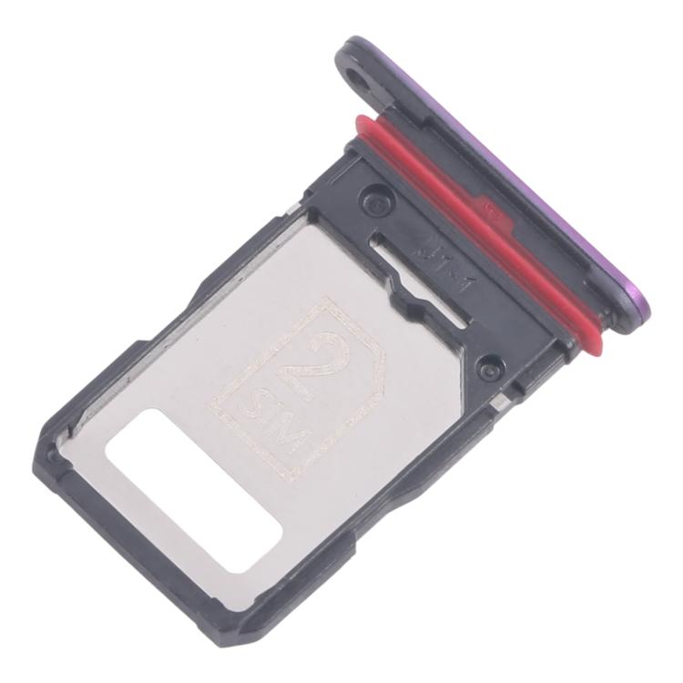 For Motorola Edge 60 Pro 10pcs Original SIM Card Tray + SIM Card Tray (Purple) - Card Socket by buy2fix | Online Shopping UK | buy2fix
