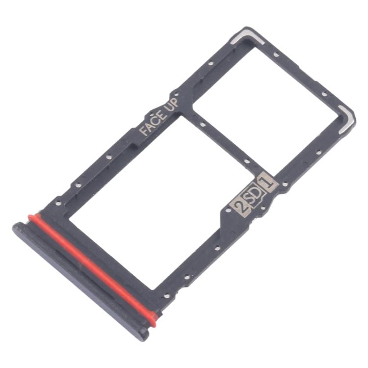 For Motorola Moto G56 10pcs Original SIM Card Tray + Micro SD Card Tray (Black) - Card Socket by buy2fix | Online Shopping UK | buy2fix