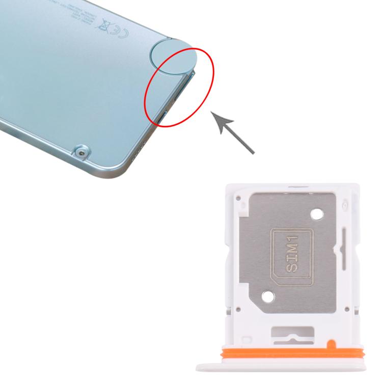 For Nothing CMF Phone 2 Pro SIM Card Tray + SIM Card Tray / Micro SD Card Tray (White) - For Nothing by buy2fix | Online Shopping UK | buy2fix